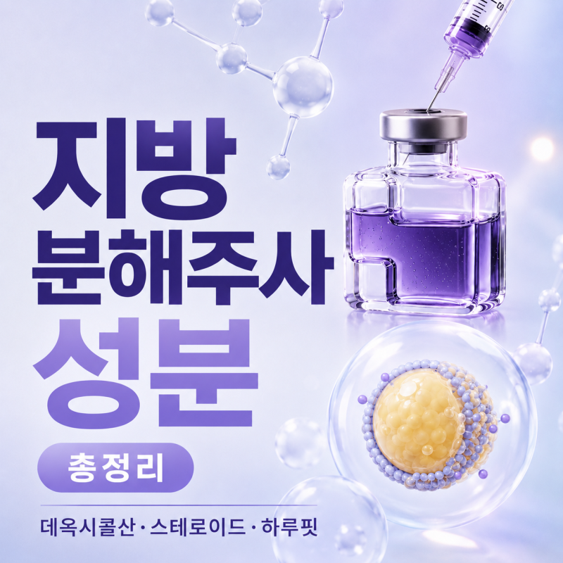 지방분해주사성분 총정리 | 데옥시콜산·스테로이드 차이와 하루핏 선택 기준 사진 14