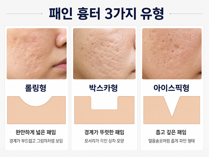 여드름 흉터 프락셀, 몇 번에 얼마나 좋아질까? 유형별 치료 단계 총정리 사진 3